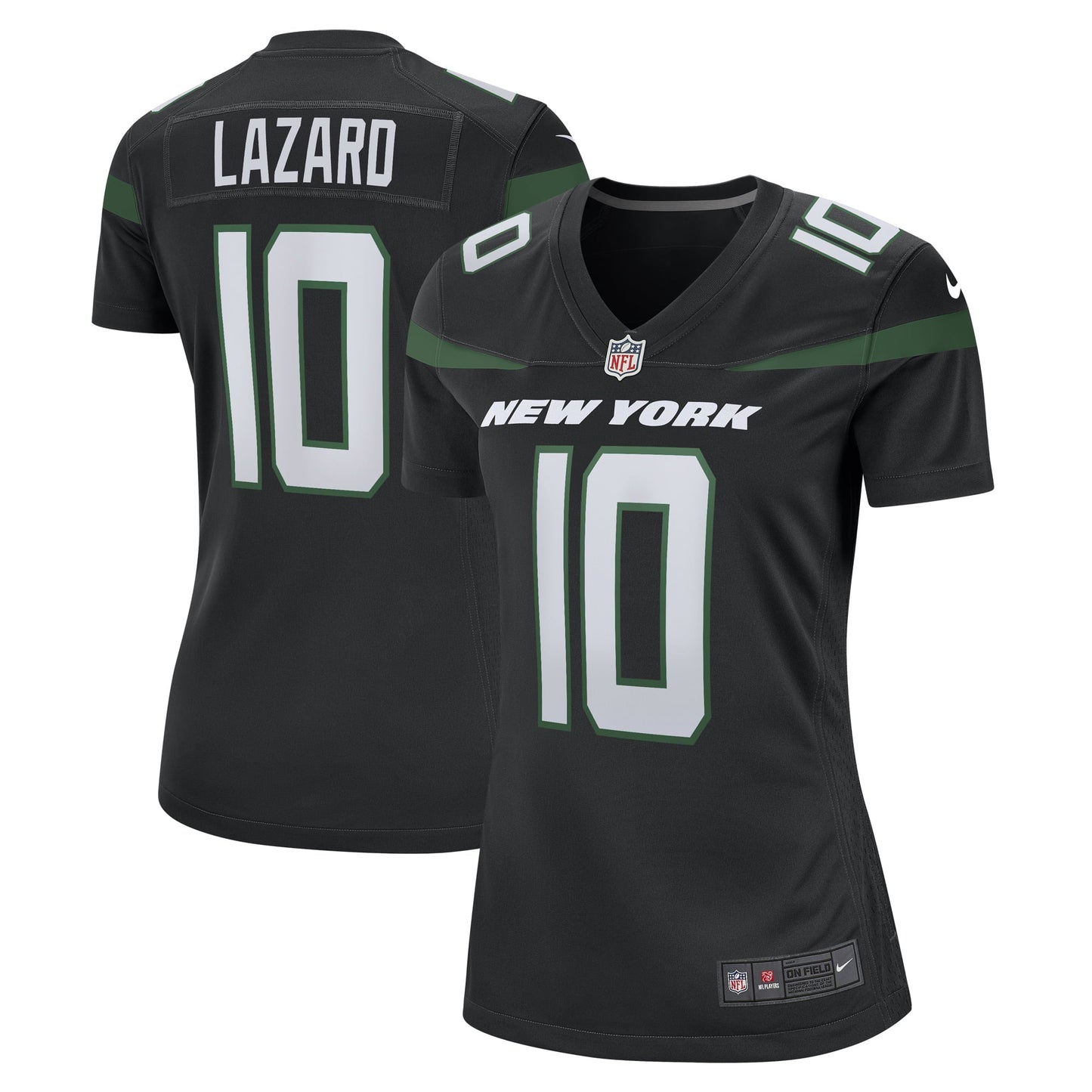 Women's Nike Allen Lazard Stealth Black New York Jets Alternate Game Jersey
