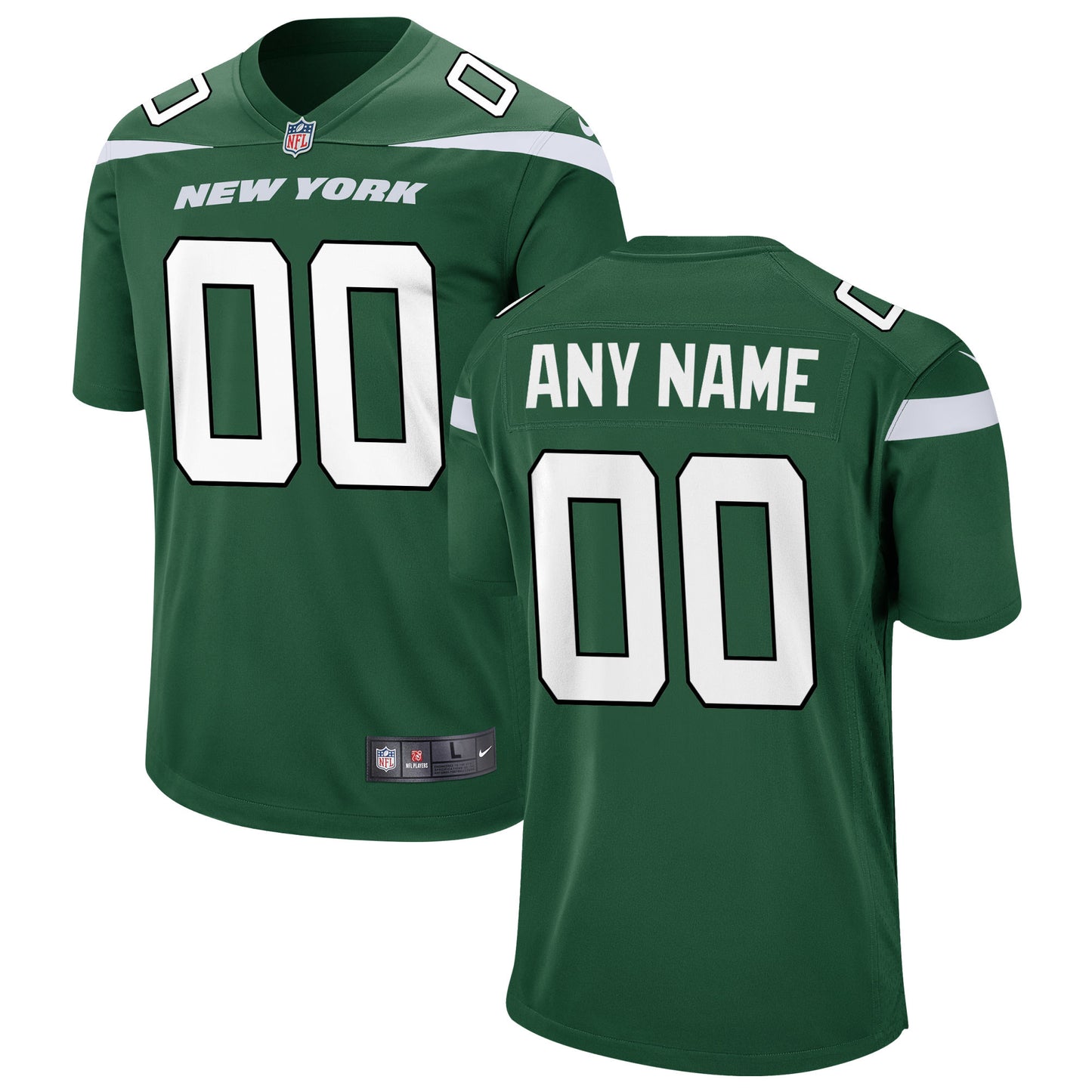 New York Jets Nike Game Custom Jersey - Gotham Green