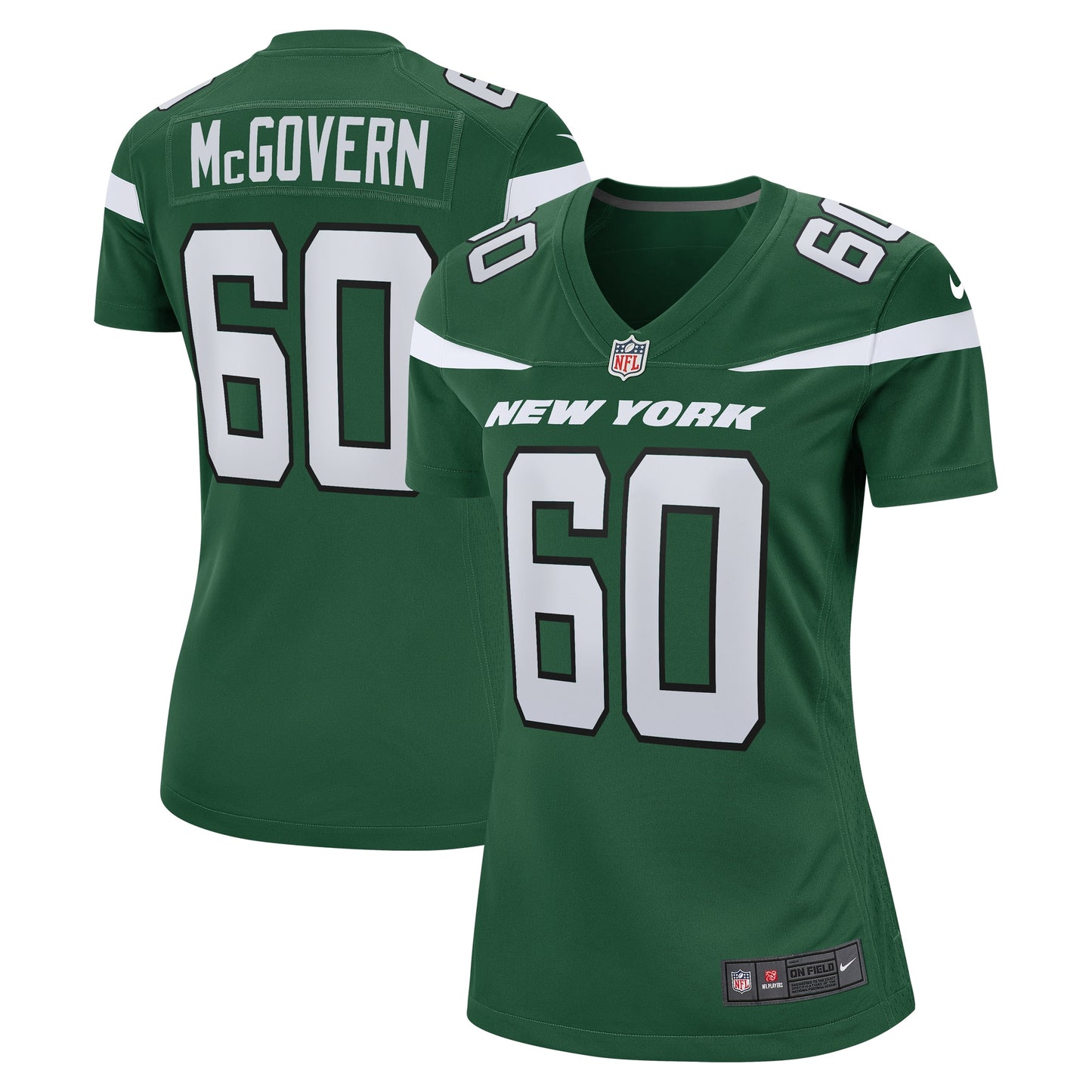 Connor McGovern New York Jets Nike Women's Game Jersey - Gotham Green