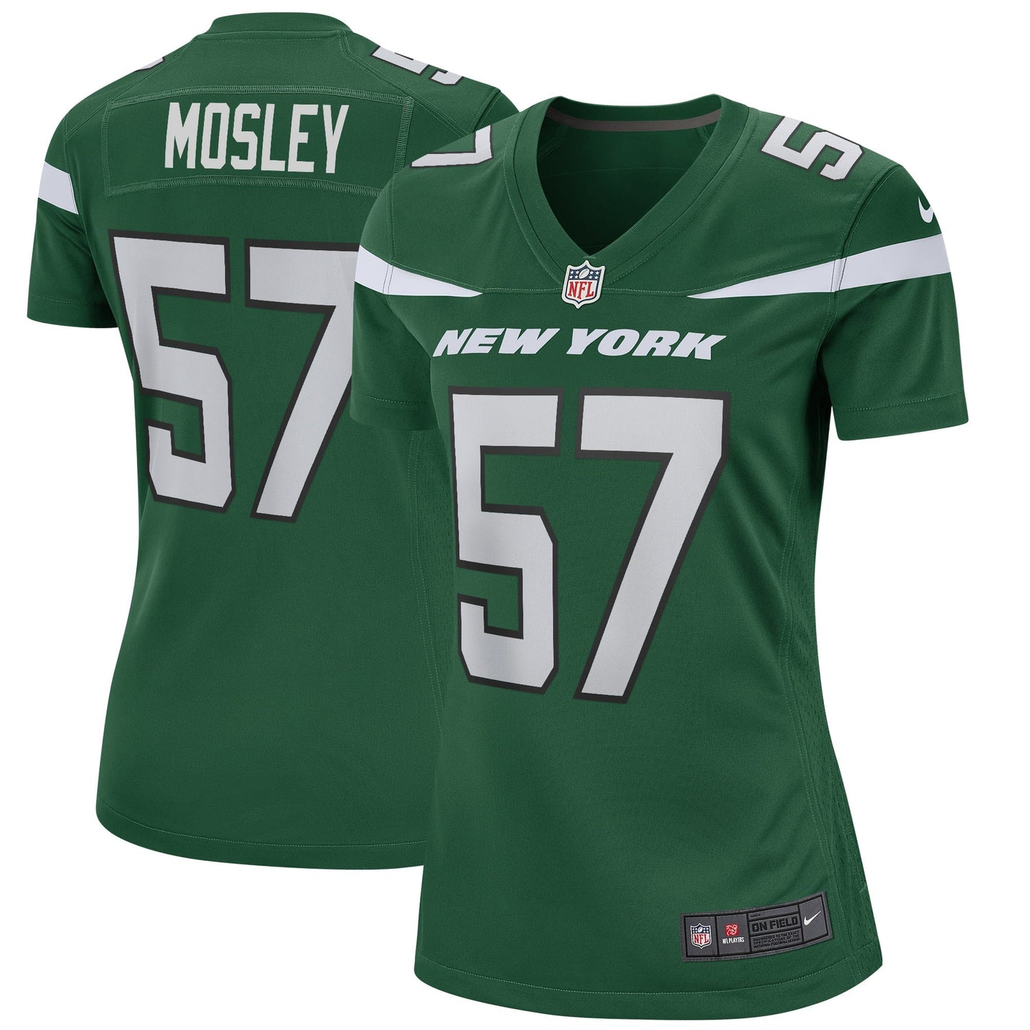 Women's Nike C.J. Mosley Gotham Green New York Jets Game Player Jersey