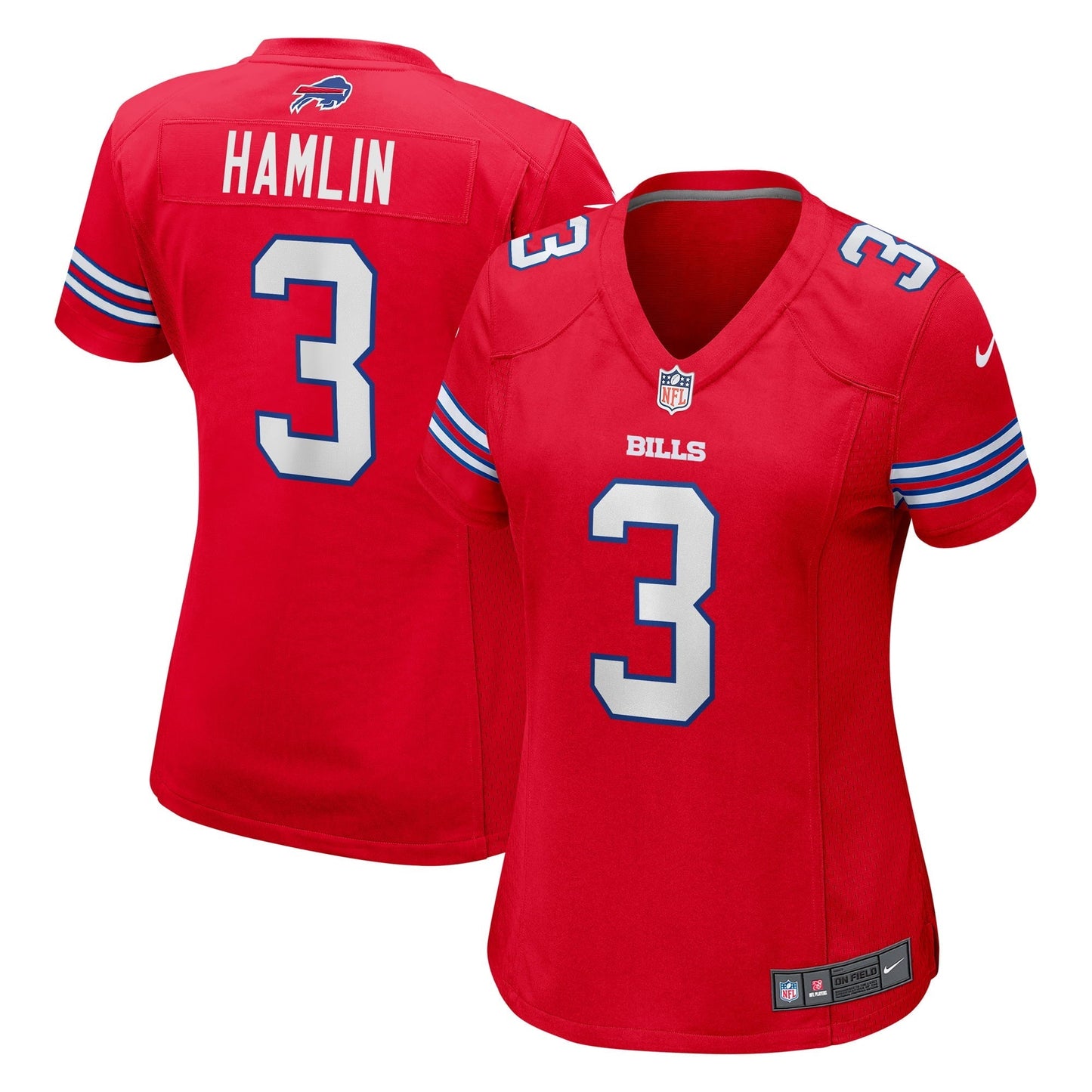 Women's Nike Damar Hamlin Red Buffalo Bills Alternate Game Jersey