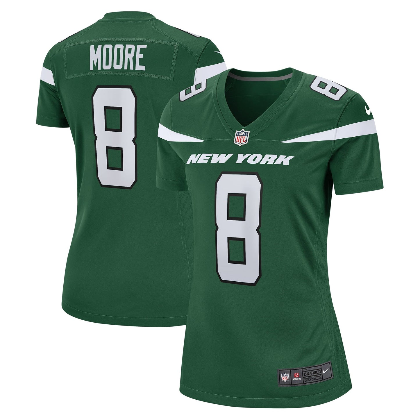 Women's Nike Elijah Moore Gotham Green New York Jets Game Player Jersey