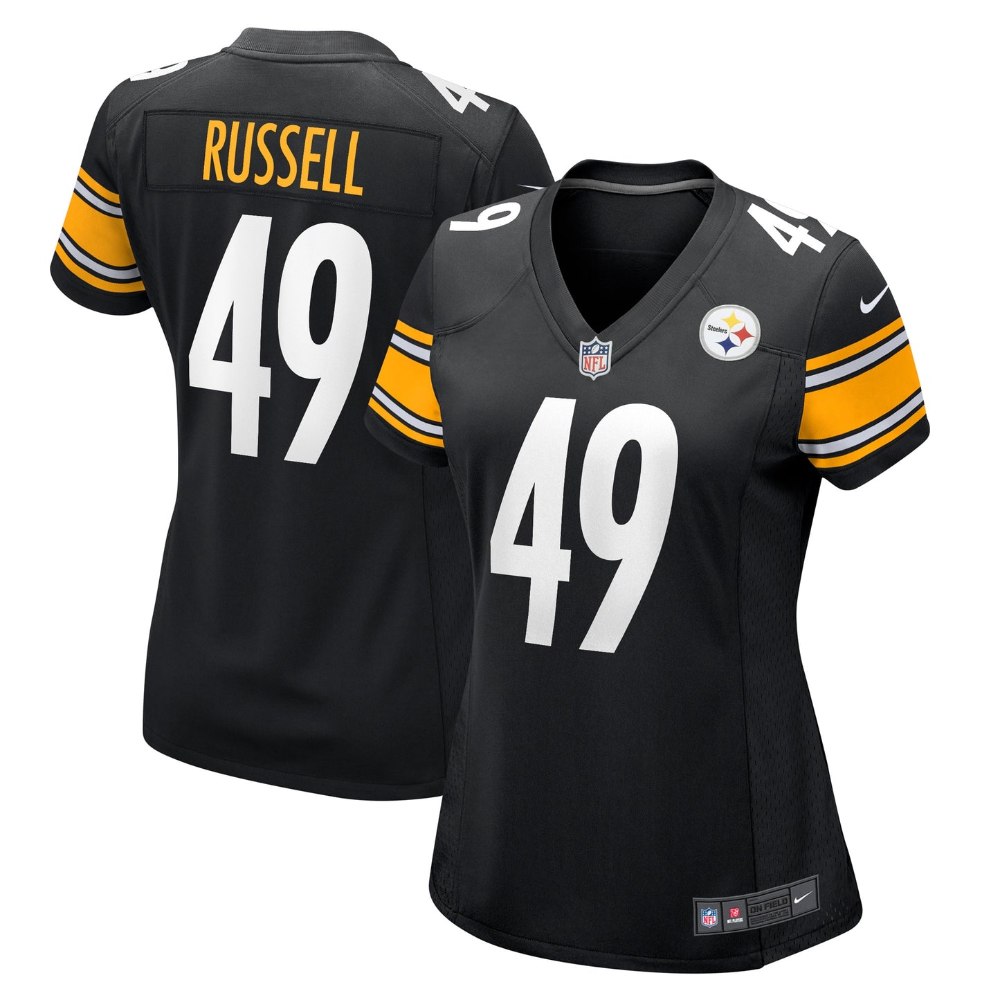 Chapelle Russell Pittsburgh Steelers Nike Women's Game Player Jersey - Black