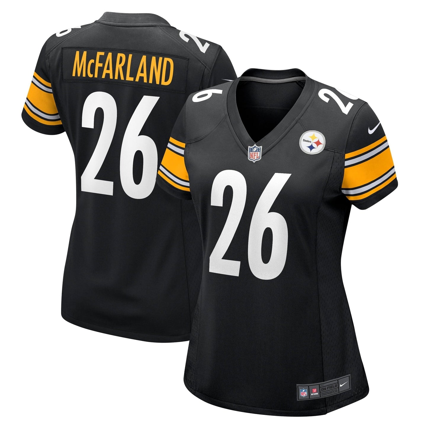 Women's Nike Anthony McFarland Jr. Black Pittsburgh Steelers Game Player Jersey