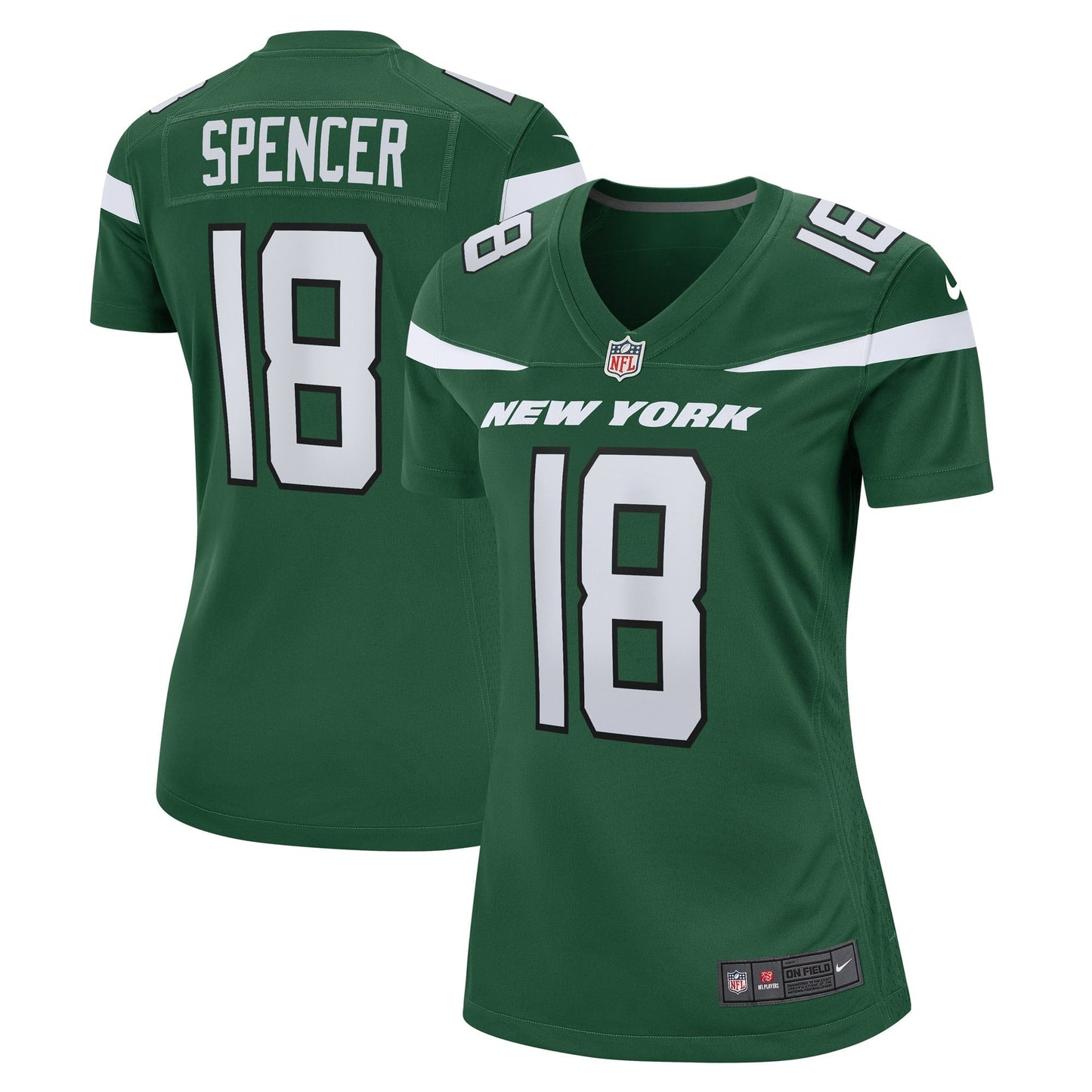 Women's Nike Diontae Spencer Gotham Green New York Jets Game Player Jersey