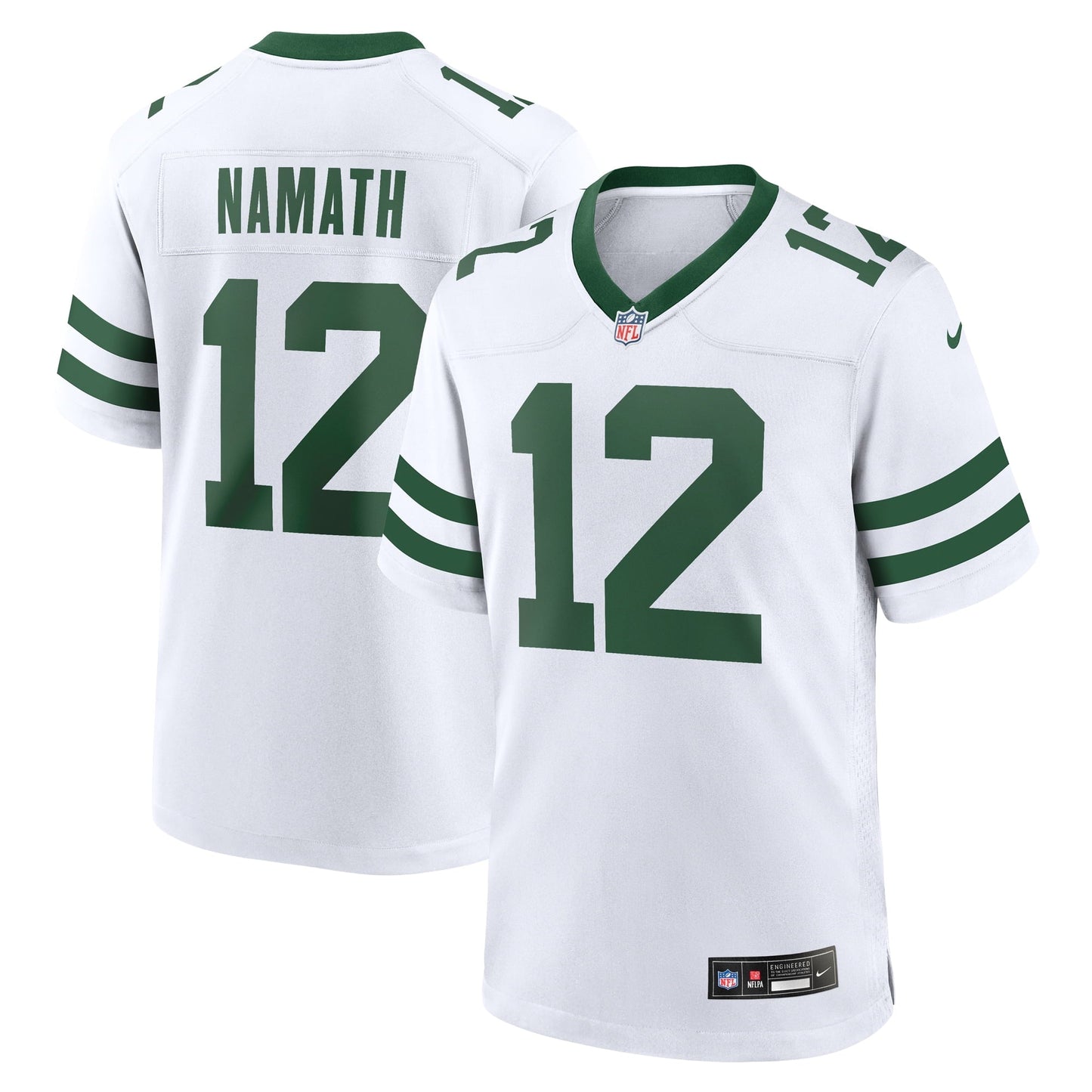 Men's Nike Joe Namath White New York Jets Legacy Retired Player Game Jersey