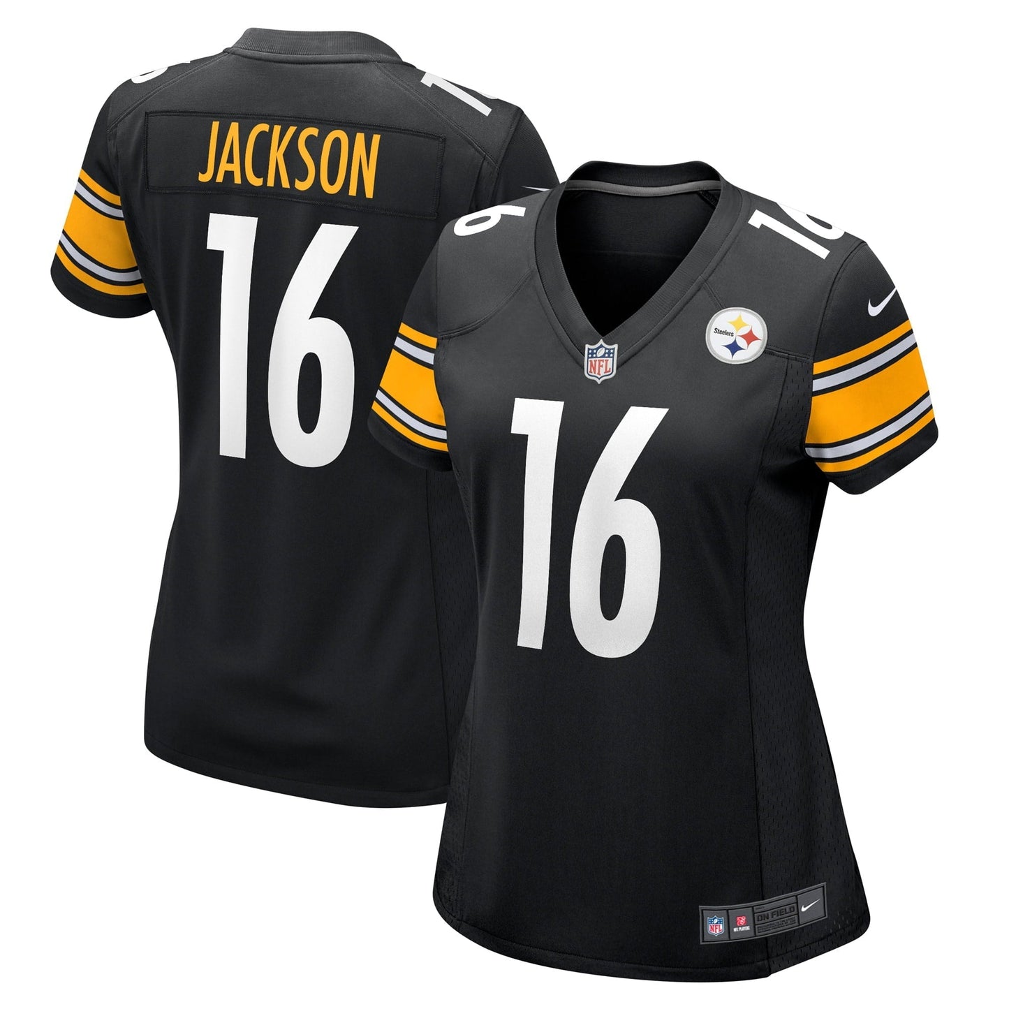 Women's Nike Josh Jackson Black Pittsburgh Steelers Game Player Jersey