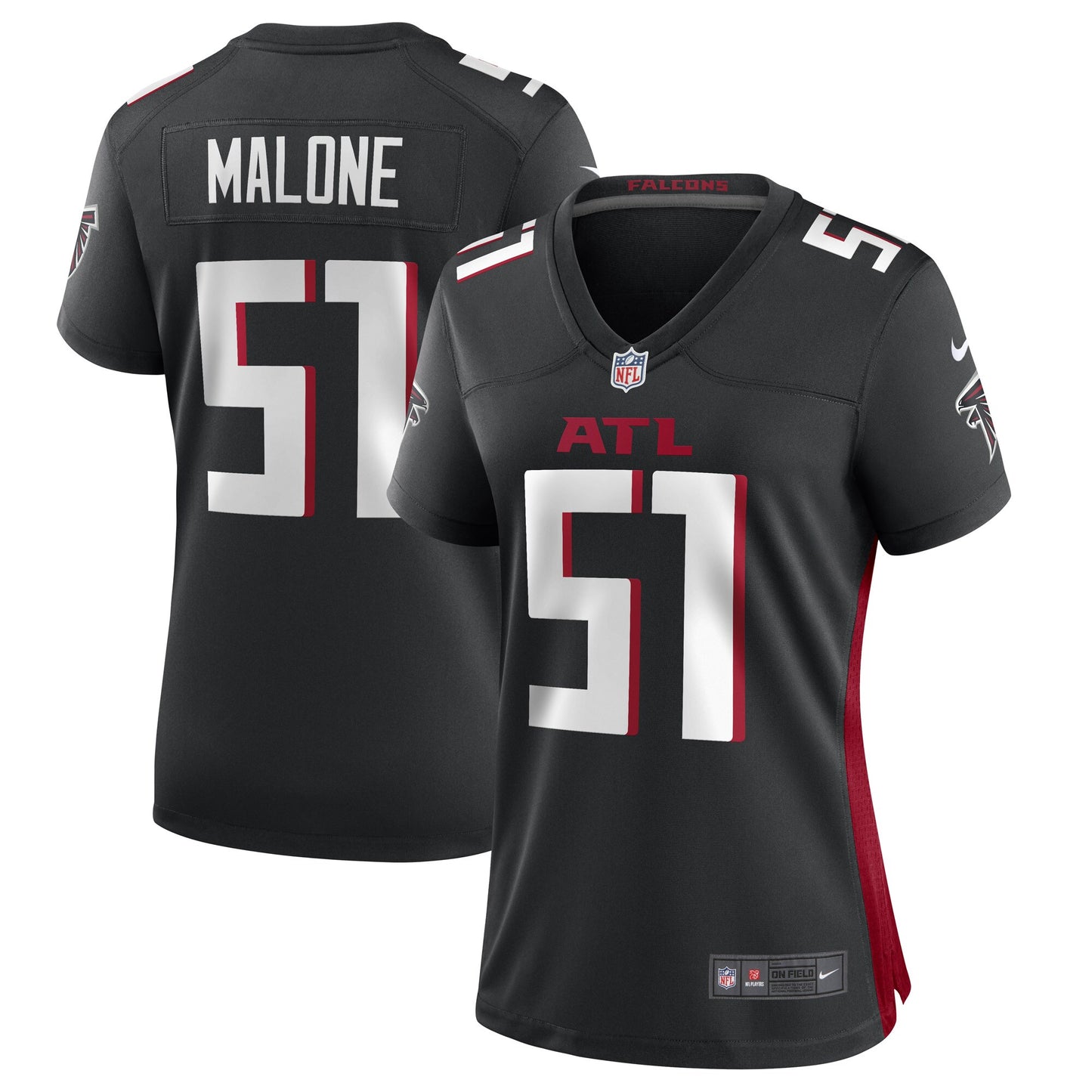 DeAngelo Malone Atlanta Falcons Nike Women's Game Player Jersey - Black