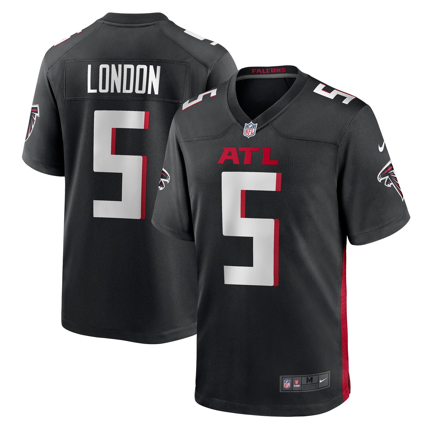 Drake London Atlanta Falcons Nike Player Game Jersey - Black
