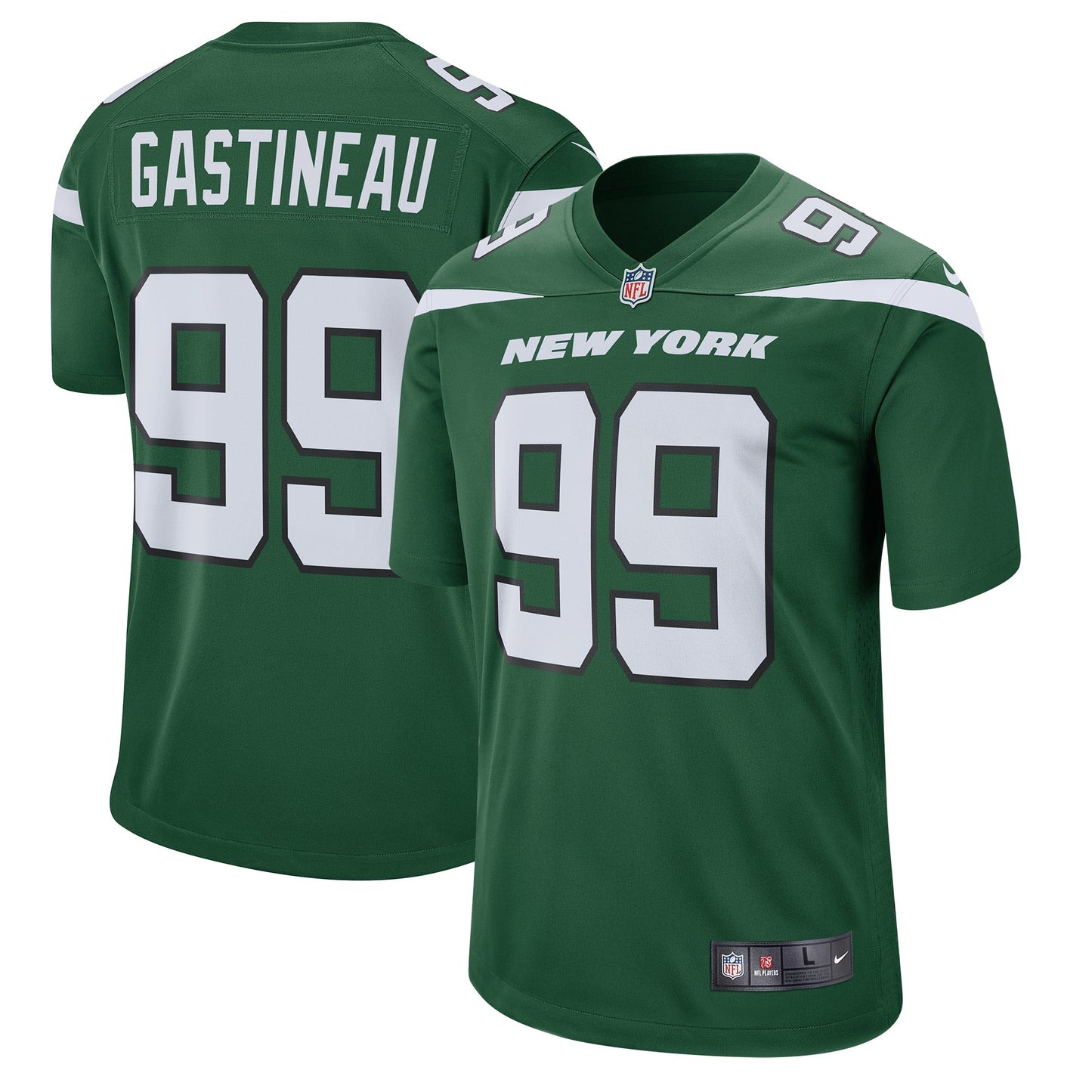 Mark Gastineau New York Jets Nike Retired Player Game Jersey - Gotham Green