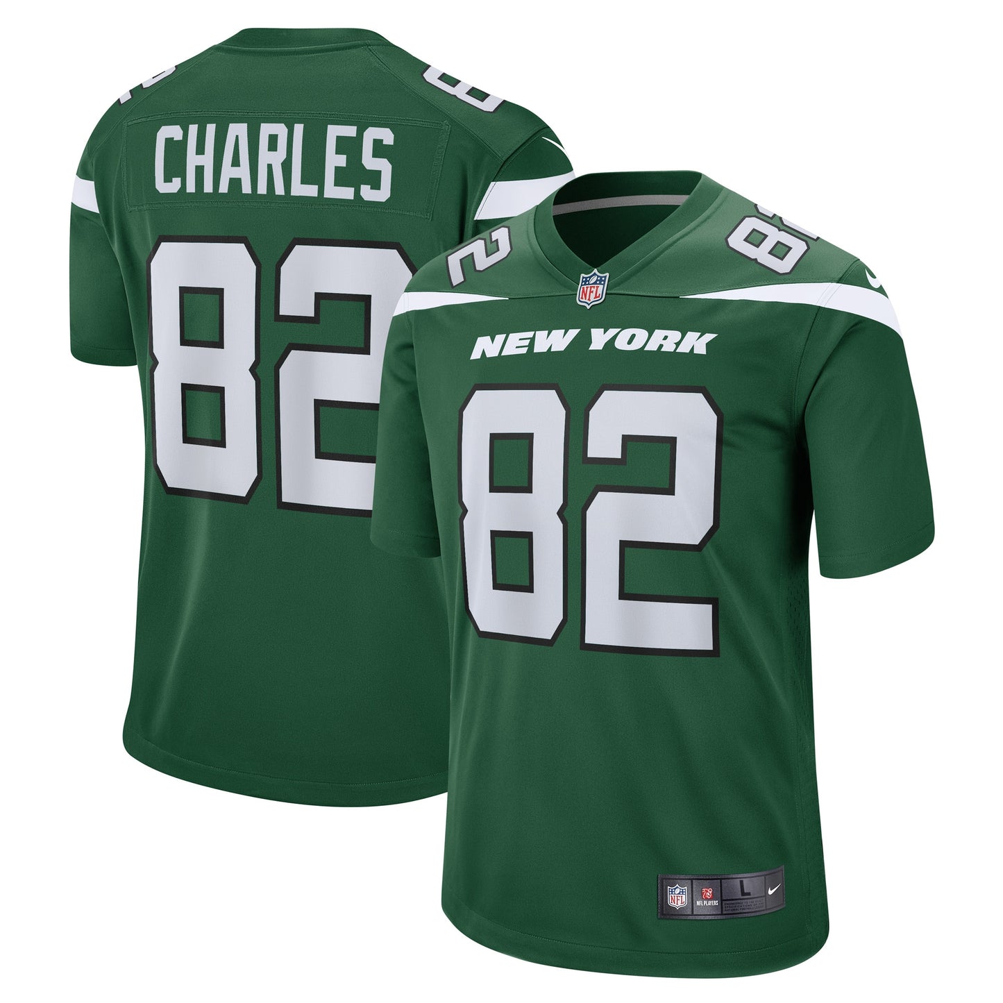 Irvin Charles New York Jets Nike Game Player Jersey - Gotham Green