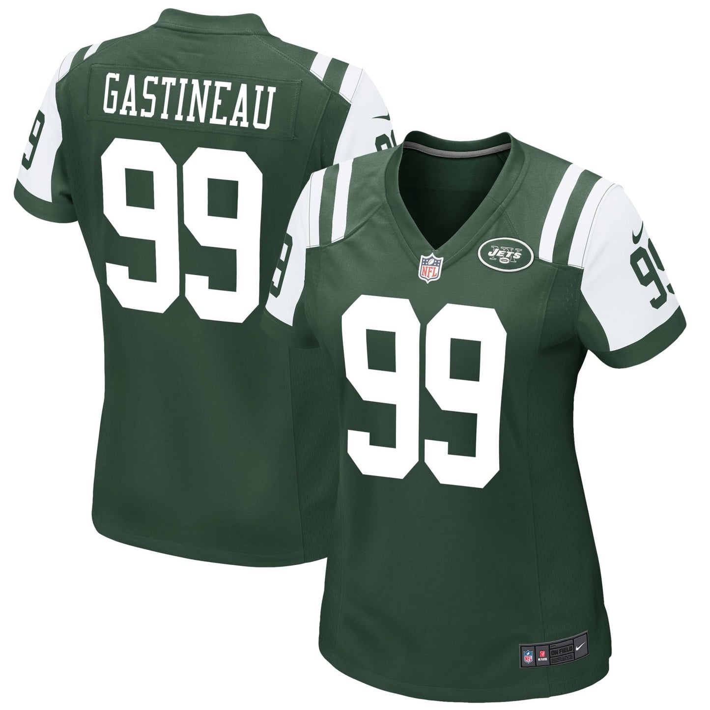 Women's Nike Mark Gastineau Green New York Jets Retired Game Jersey