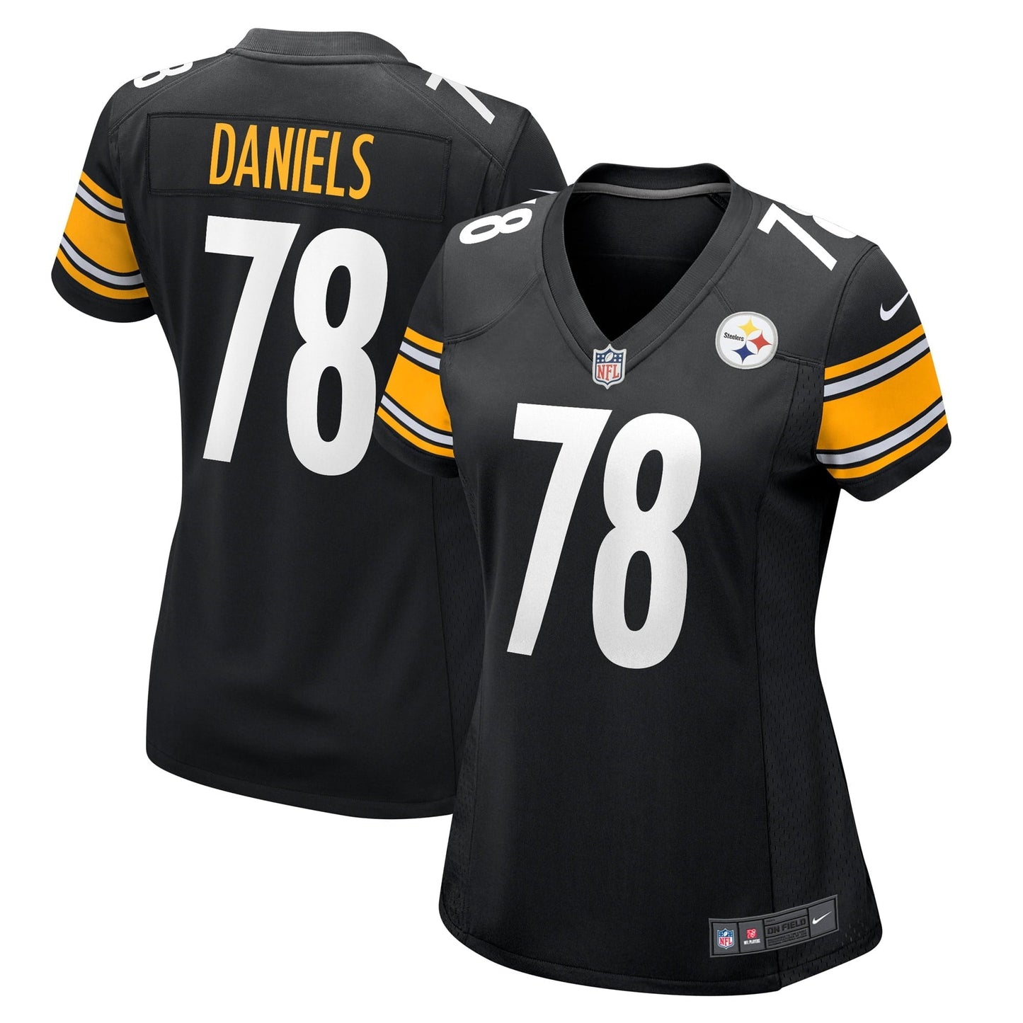 Women's Nike James Daniels Black Pittsburgh Steelers Game Player Jersey